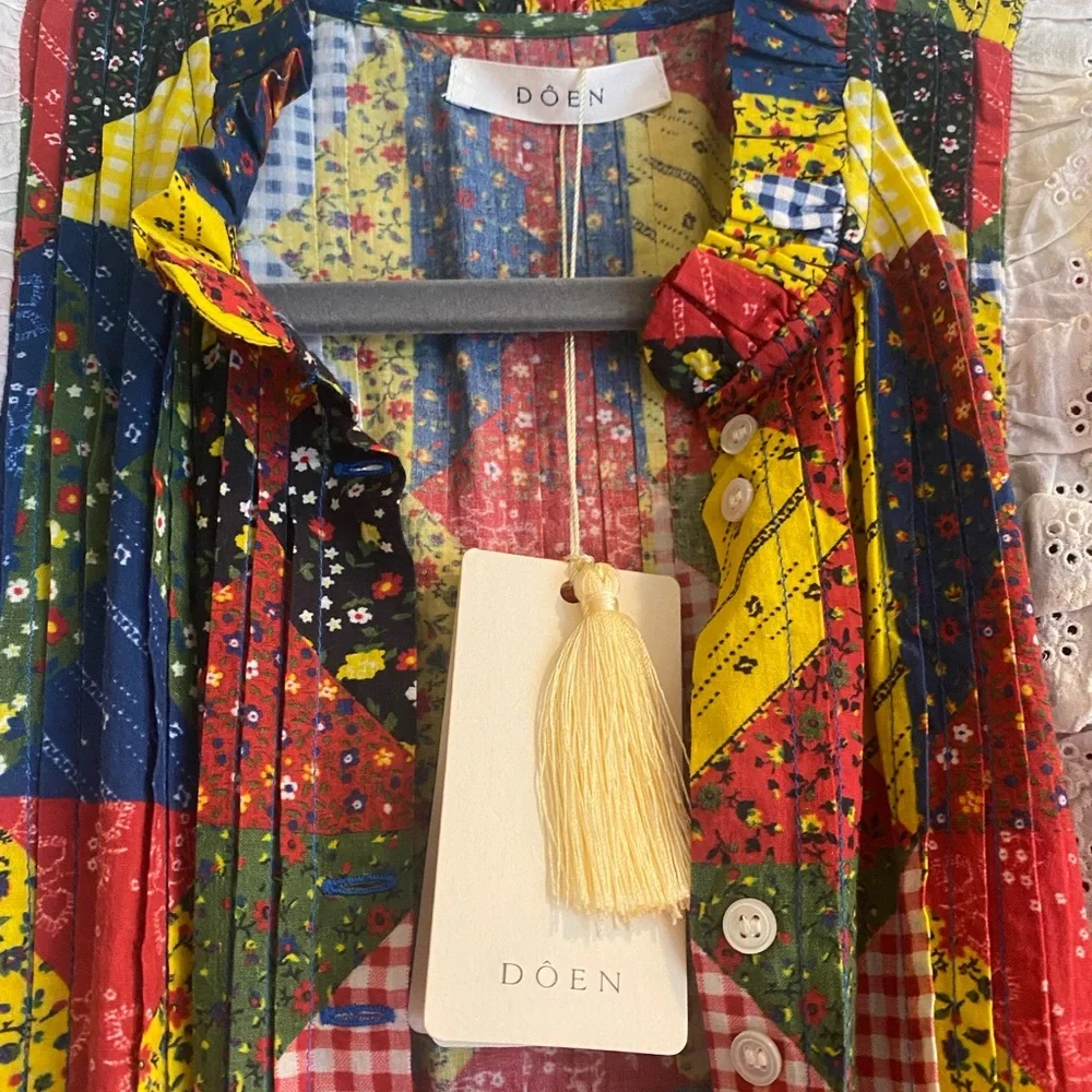 NWT :: Doen Nicolette Dress in Countryside Patchwork - Picture 9 of 10